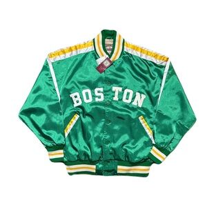 VTG BOSTON CELTICS JACKET BILL RUSSELL SIZE 52 MITCHELL & NESS 1956-57 NEW